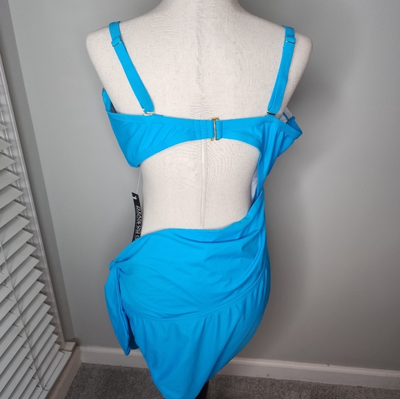 FTF (Fashion to Figure) Blue Cutout One Piece Size 3X - Picture 7 of 14